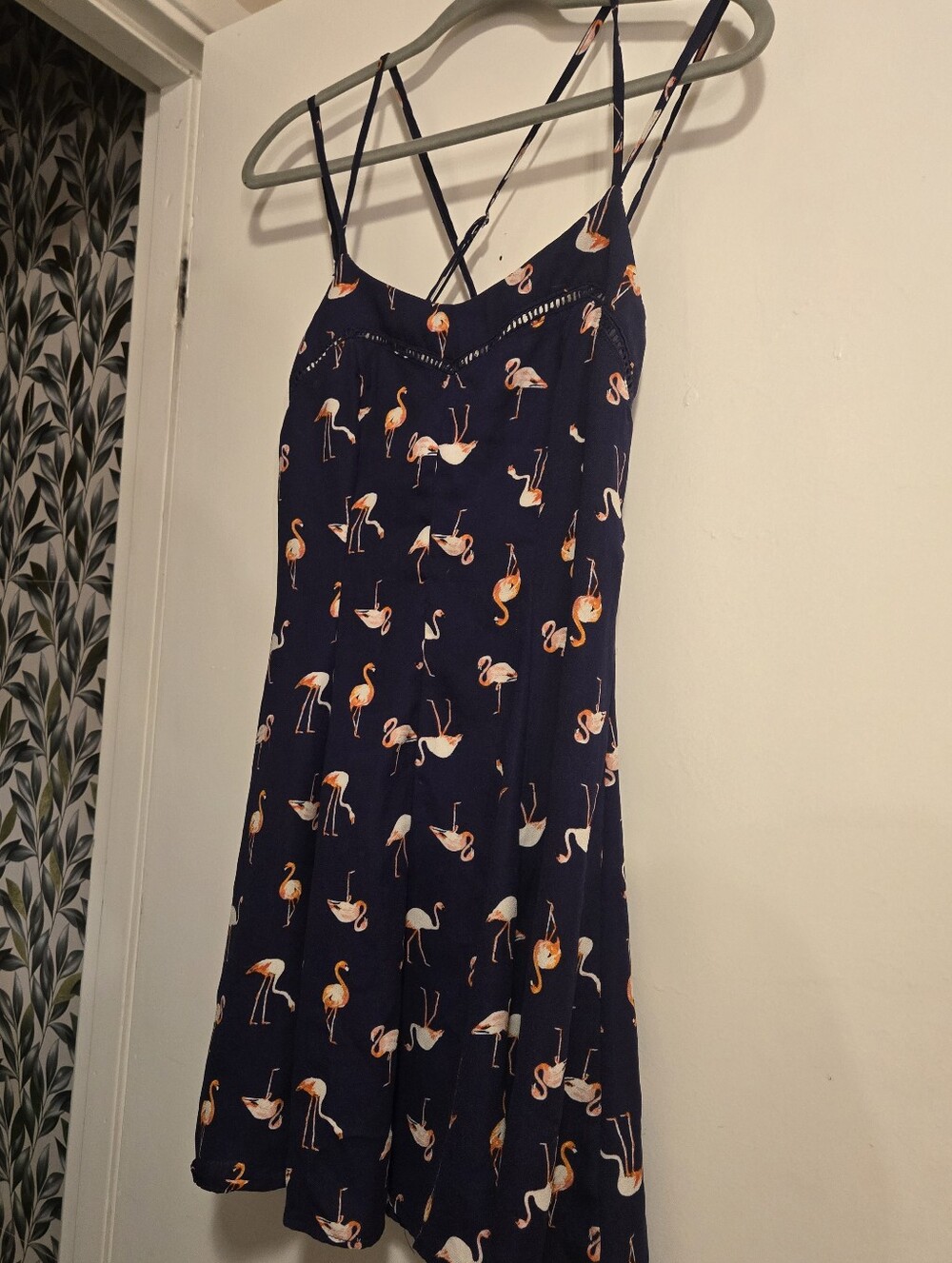 BeBop | Navy Flamingo Print Sundress